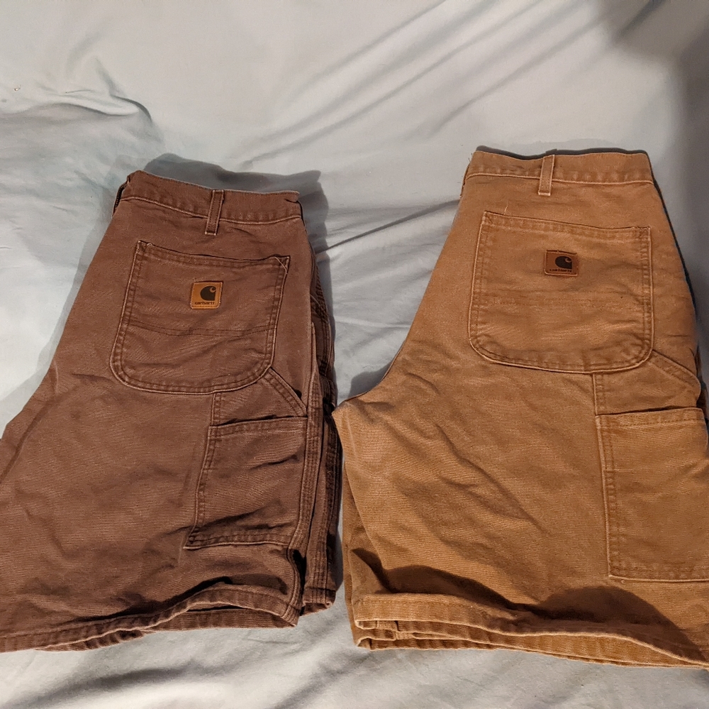 2 pair Carhartt men's shirts size 34